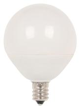 Westinghouse 4513100 - 7W G16-1/2 LED Dimmable 2700K E12 (Candelabra) Base, 120 Volt, Card