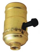 Westinghouse 7041700 - 3-Way Turn-Knob Quick-Snap Socket Brass Finish