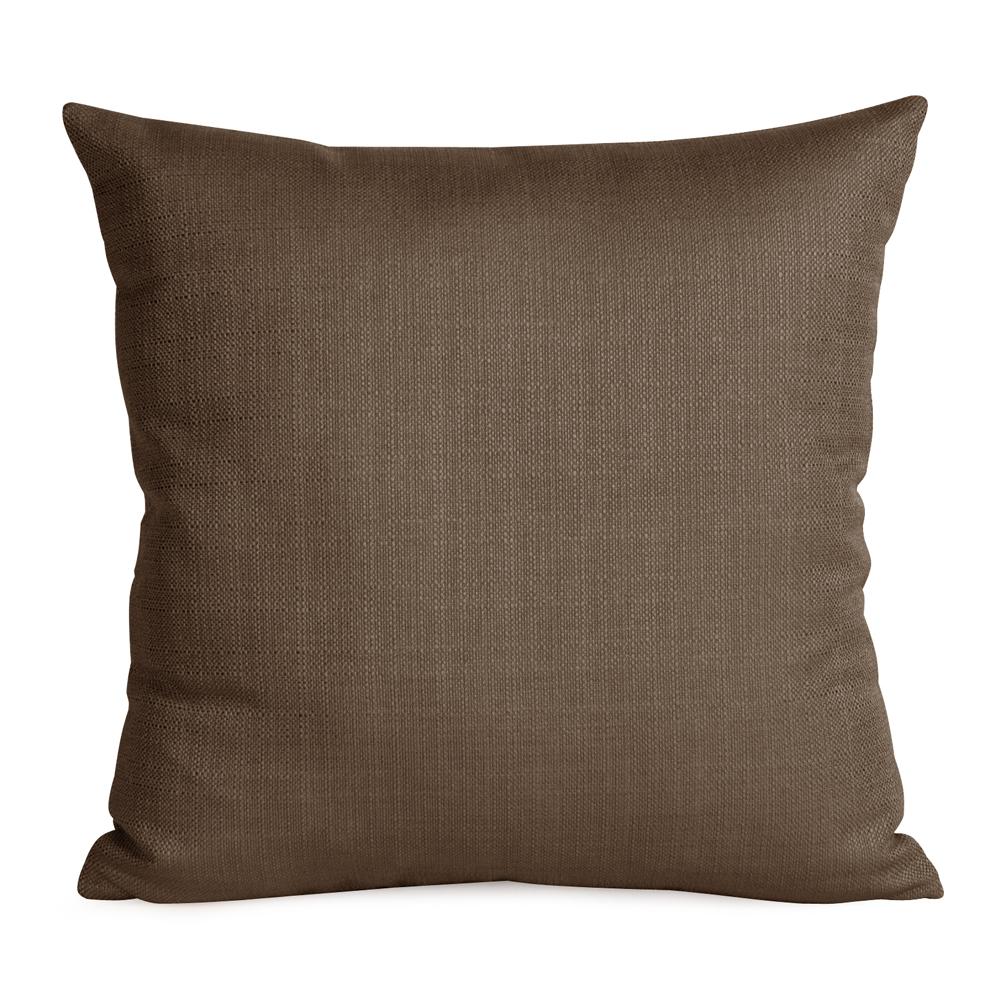 20" x 20" Pillow Sterling Chocolate - Down Insert