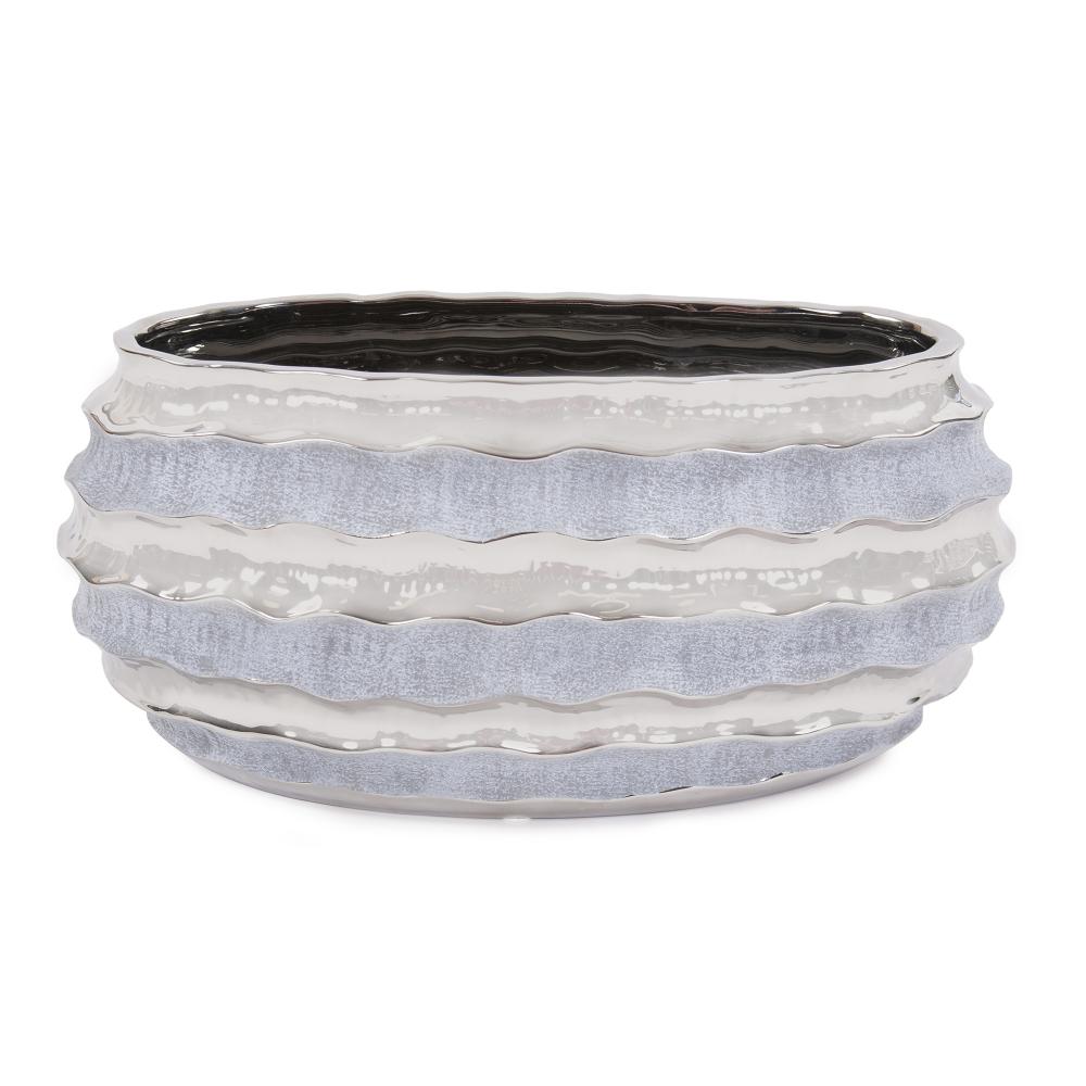 Two-tone Spiral Ceramic Bowl