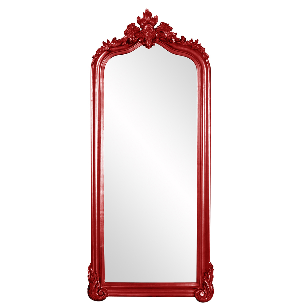 Tudor Mirror - Glossy Red