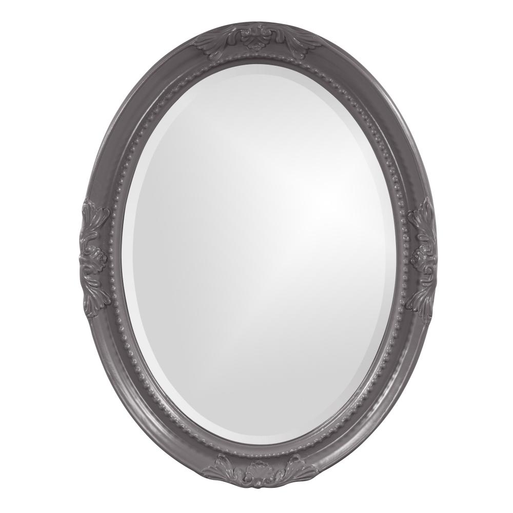 Queen Ann Mirror - Glossy Charcoal