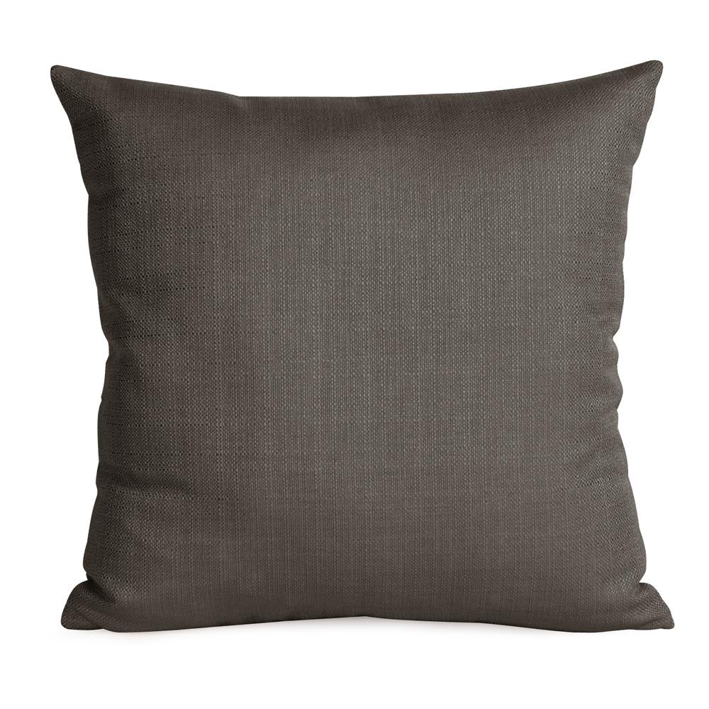 20" x 20" Pillow Sterling Charcoal - Poly Insert