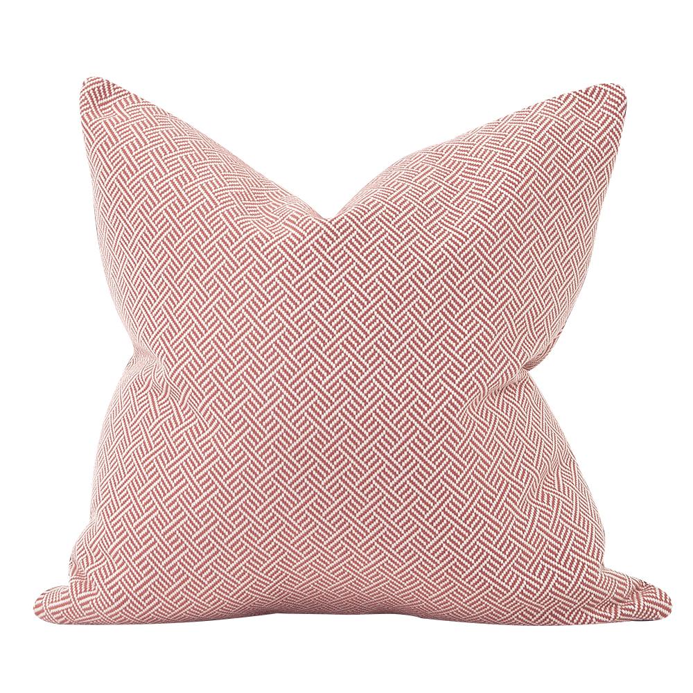 24" x 24" Pillow Beach Club Rhubarb - Poly Insert