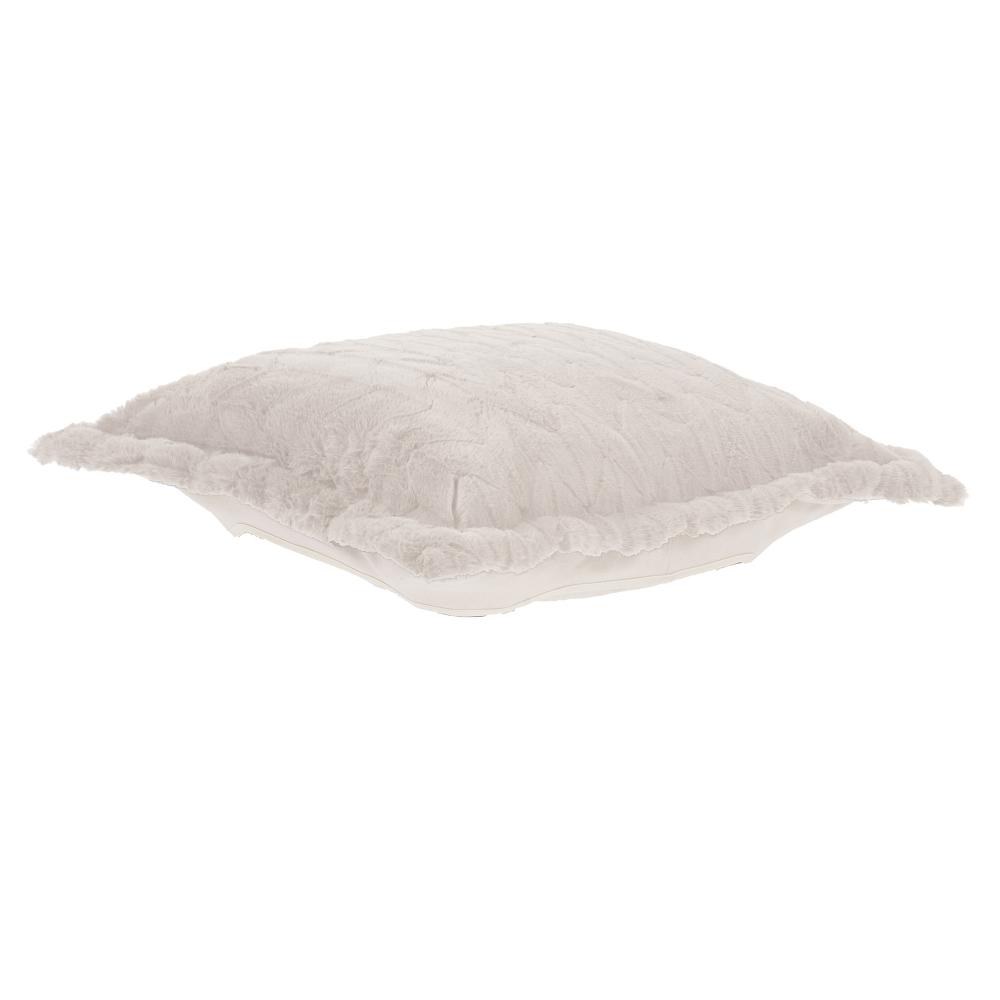 Puff Ottoman Cover Angora Natural (Cover Only)