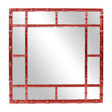 Howard Elliott 92120R - Bamboo Mirror - Glossy Red