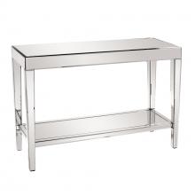 Howard Elliott 11096 - Mirrored Console Table with a Bottom Shelf