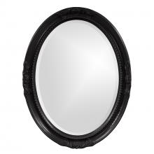 Howard Elliott 40101BL - Queen Ann Mirror - Glossy Black