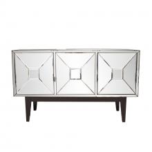 Howard Elliott 68086 - Mirrored Cabinet with 3 Pyramid Shaped Doors