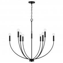 Capital Canada 452191MB - 8-Light Chandelier in Matte Black