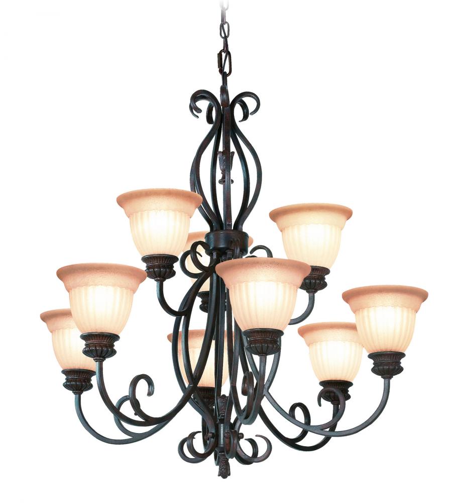 Bronze Up Chandelier