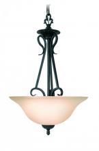 Woodbridge 12121-TBK - Black Up Chandelier