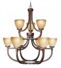 Woodbridge 12147-BRZ - Bronze Up Chandelier