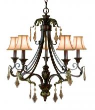 Woodbridge 15000-BOR - Bronze Up Chandelier