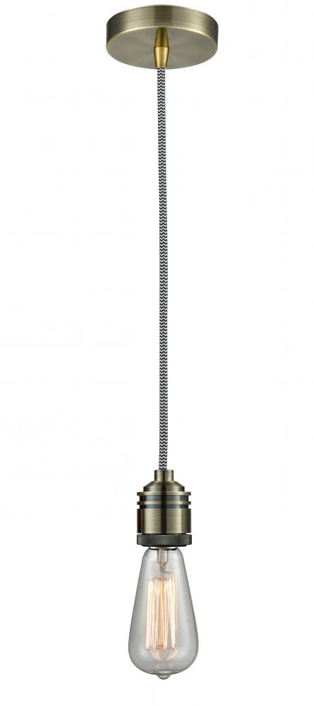 Winchester - 1 Light - 2 inch - Antique Brass - Cord hung - Mini Pendant