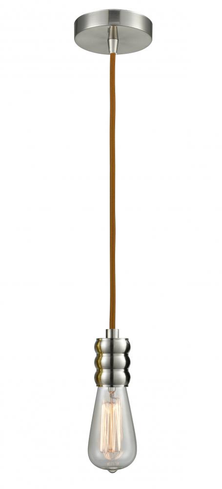 Gatsby - 1 Light - 2 inch - Satin Nickel - Cord hung - Mini Pendant