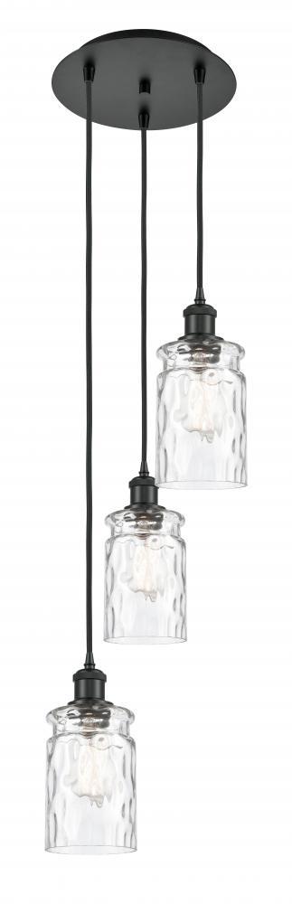 Candor - 3 Light - 11 inch - Matte Black - Cord Hung - Multi Pendant