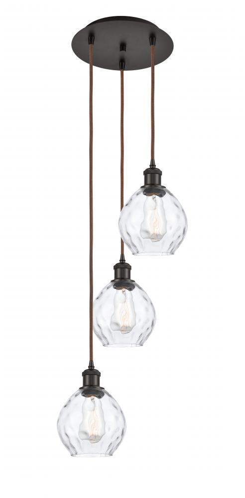 Waverly - 3 Light - 13 inch - Oil Rubbed Bronze - Cord Hung - Multi Pendant