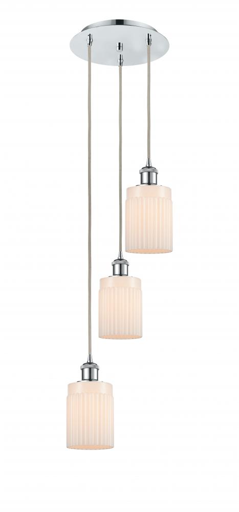 Hadley - 3 Light - 11 inch - Polished Chrome - Cord Hung - Multi Pendant