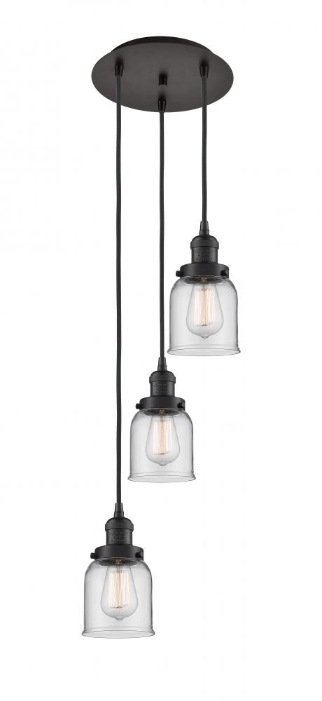 Cone - 3 Light - 12 inch - Oil Rubbed Bronze - Cord hung - Multi Pendant