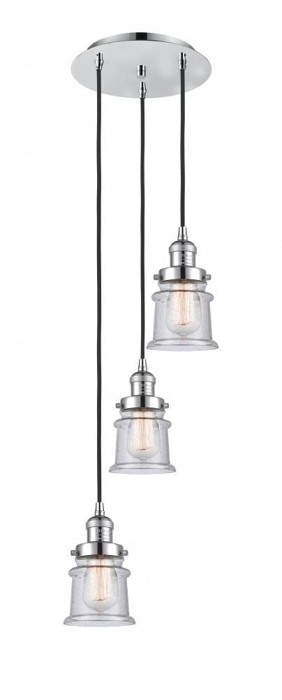 Canton - 3 Light - 12 inch - Polished Chrome - Cord hung - Multi Pendant