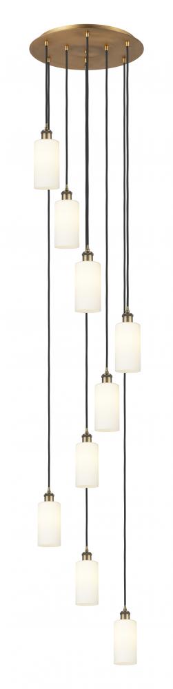 Crown Point - 9 Light - 19 inch - Brushed Brass - Multi Pendant