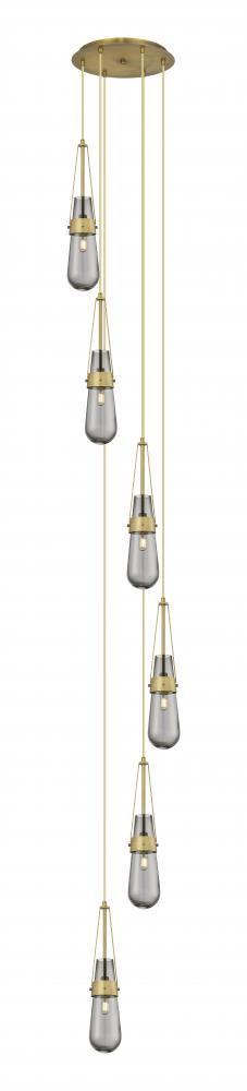 Milan - 3 Light - 36 inch - Brushed Brass - Linear Pendant