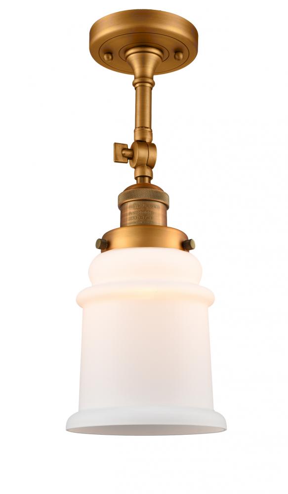 Canton - 1 Light - 6 inch - Brushed Brass - Semi-Flush Mount