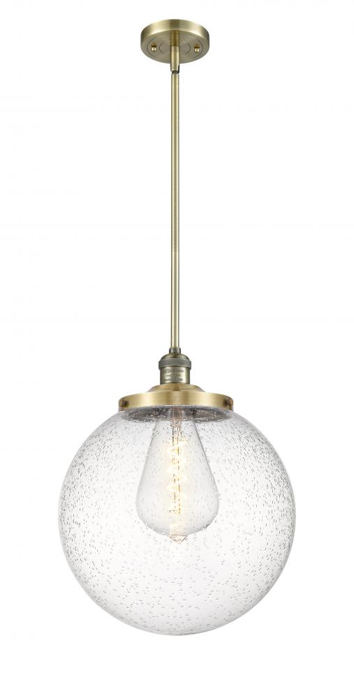 Beacon - 1 Light - 14 inch - Antique Brass - Stem Hung - Pendant