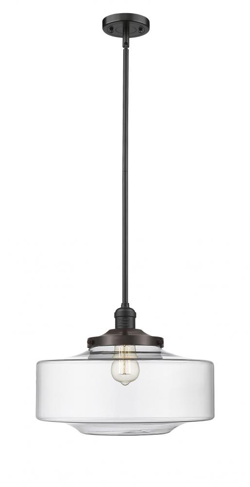 Bridgeton - 1 Light - 12 inch - Oil Rubbed Bronze - Stem Hung - Mini Pendant