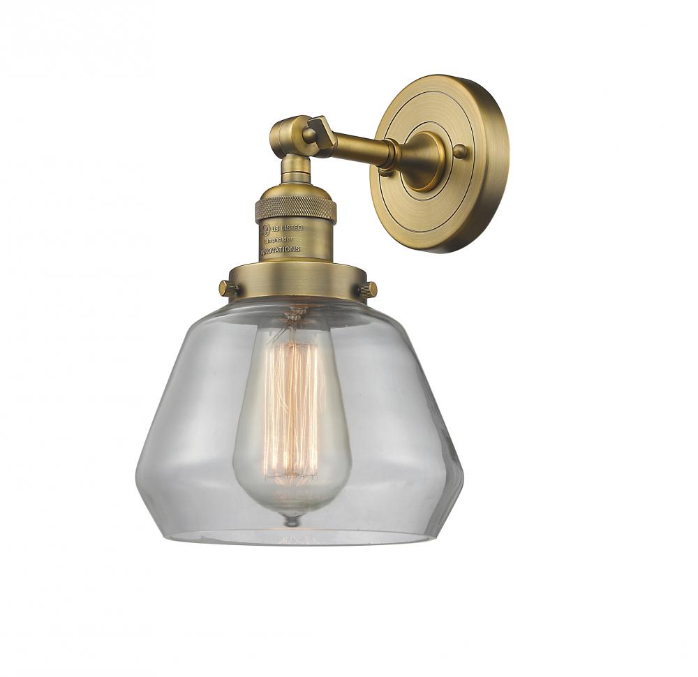 Fulton - 1 Light - 7 inch - Brushed Brass - Sconce