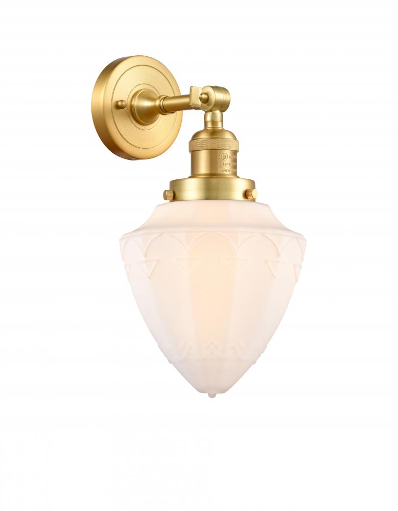 Bullet - 1 Light - 7 inch - Satin Gold - Sconce