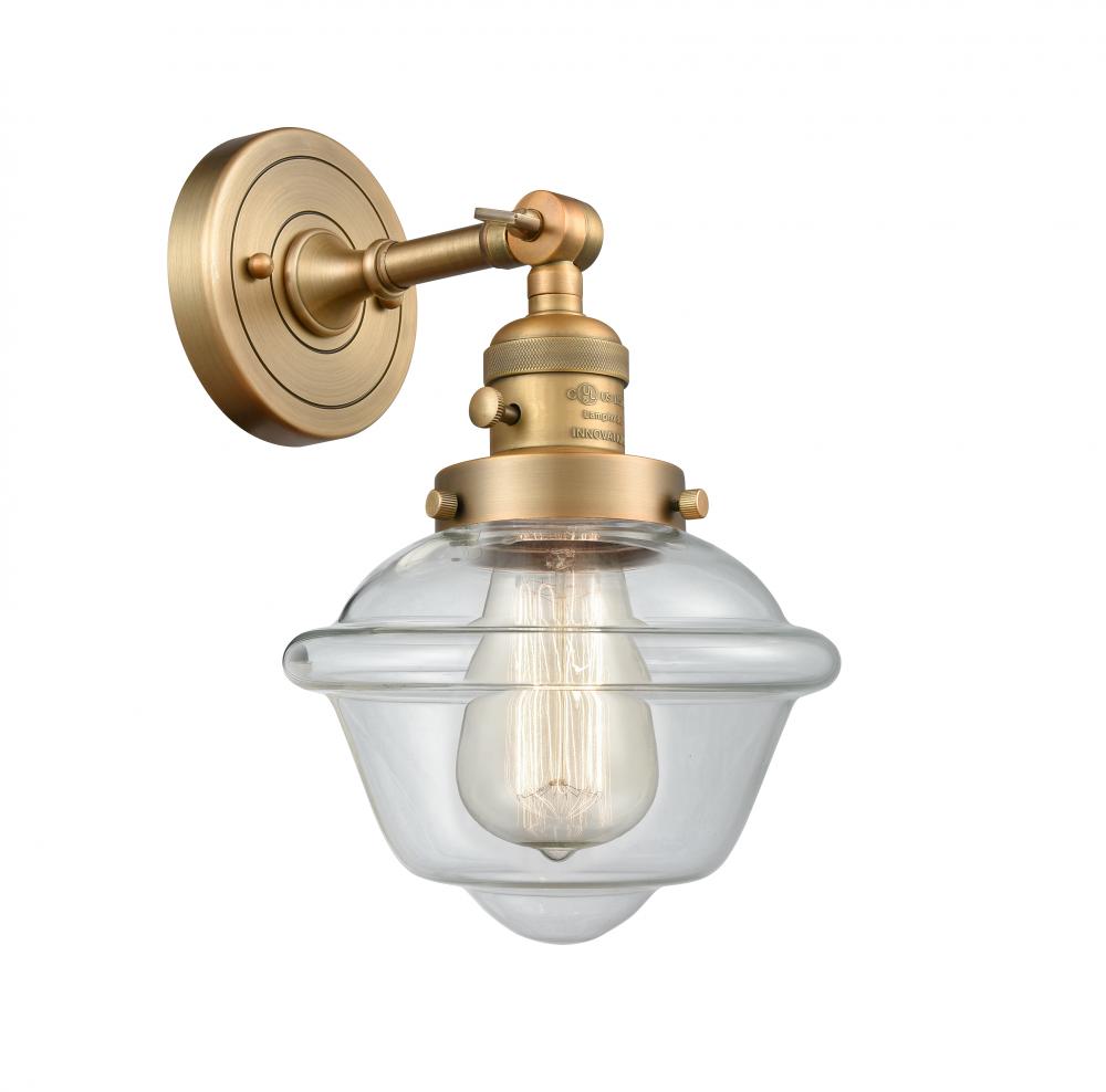 Oxford - 1 Light - 8 inch - Brushed Brass - Sconce