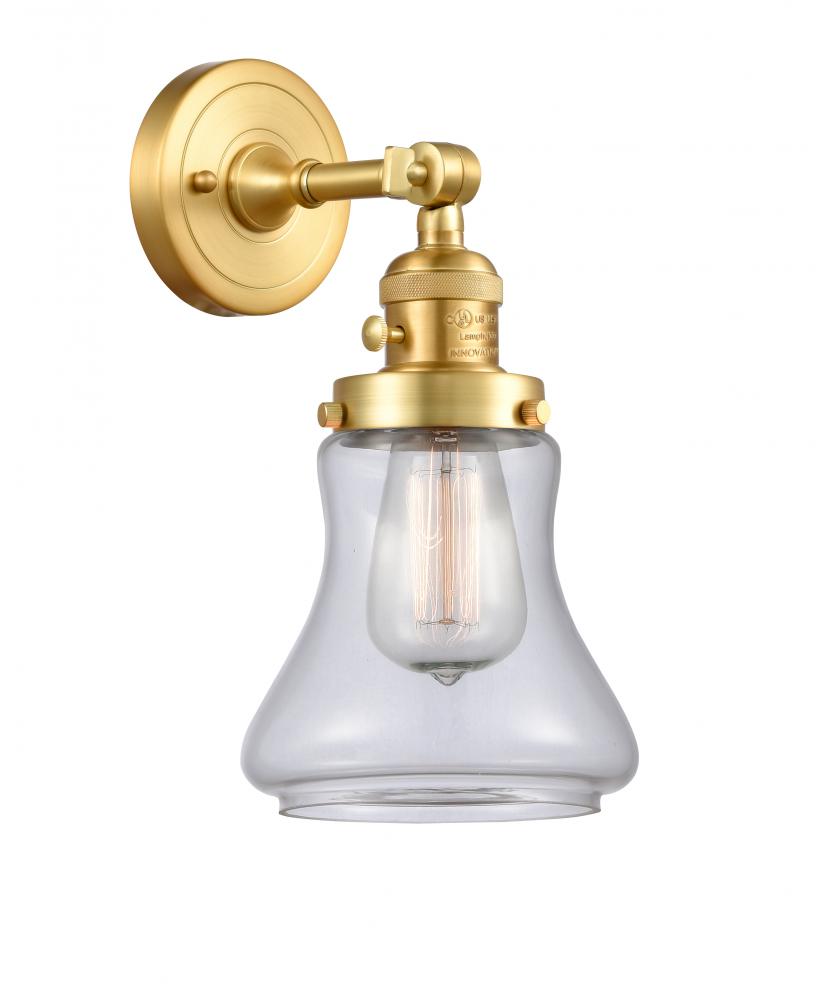 Bellmont - 1 Light - 7 inch - Satin Gold - Sconce