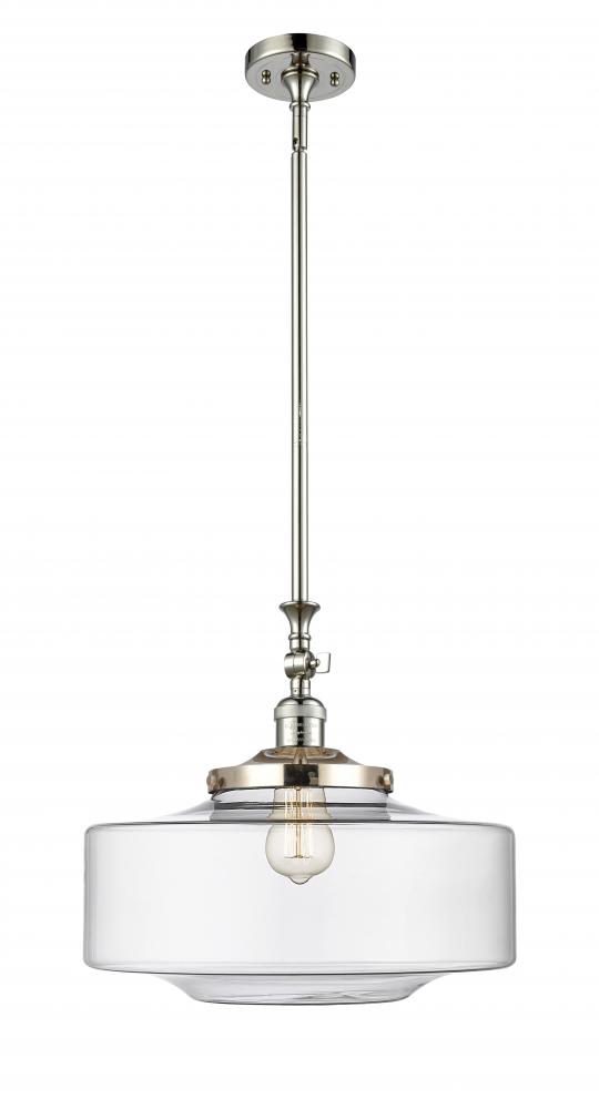 Bridgeton - 1 Light - 16 inch - Polished Nickel - Stem Hung - Mini Pendant