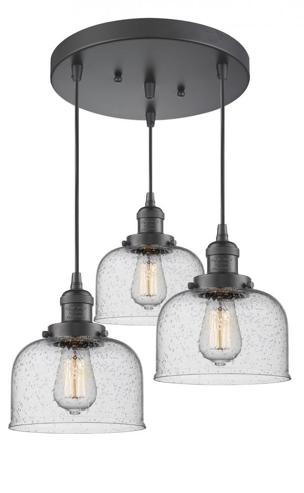 Large Bell 3 Light Multi-Pendant