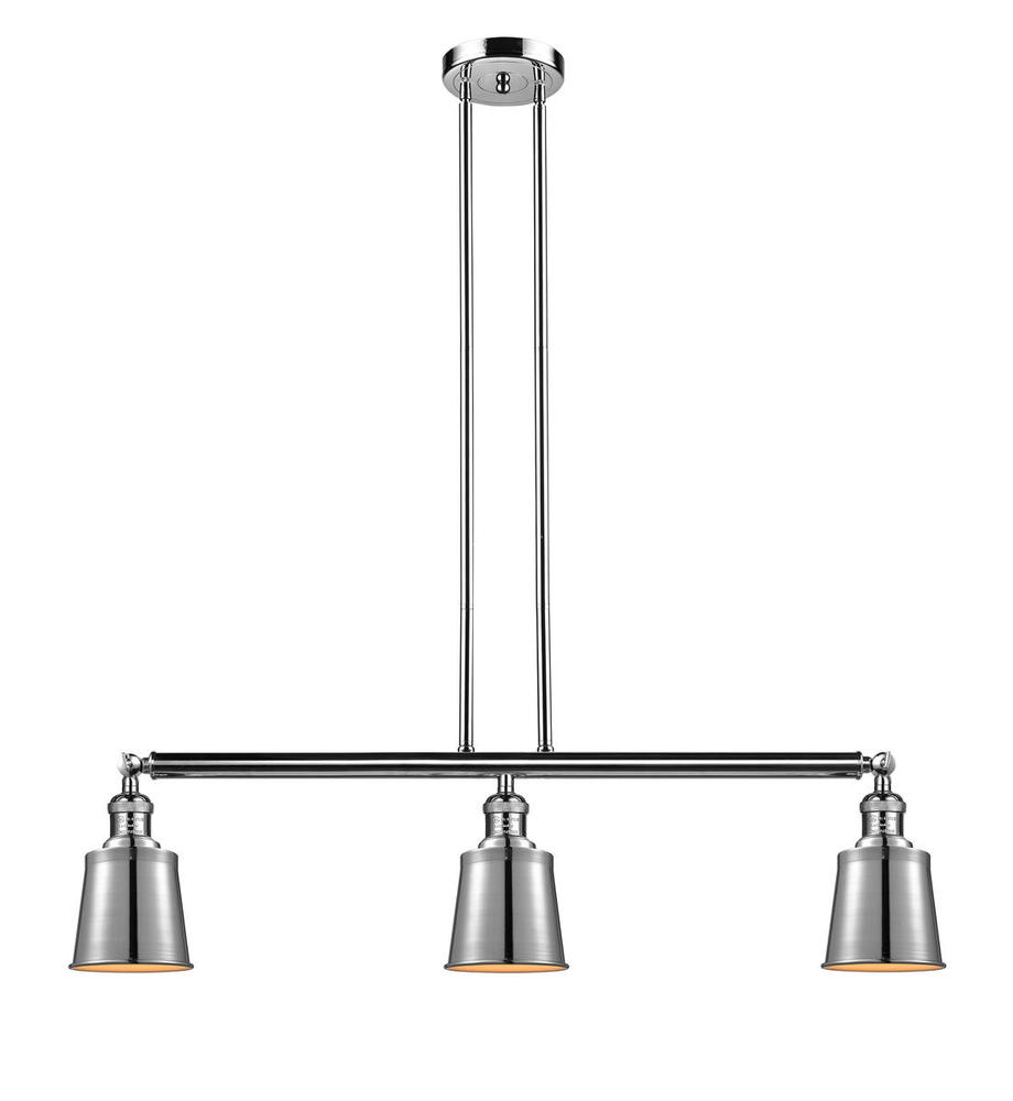 Addison - 3 Light - 38 inch - Polished Nickel - Stem Hung - Island Light