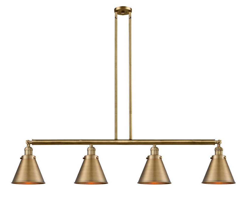 Appalachian - 4 Light - 52 inch - Brushed Brass - Stem Hung - Island Light