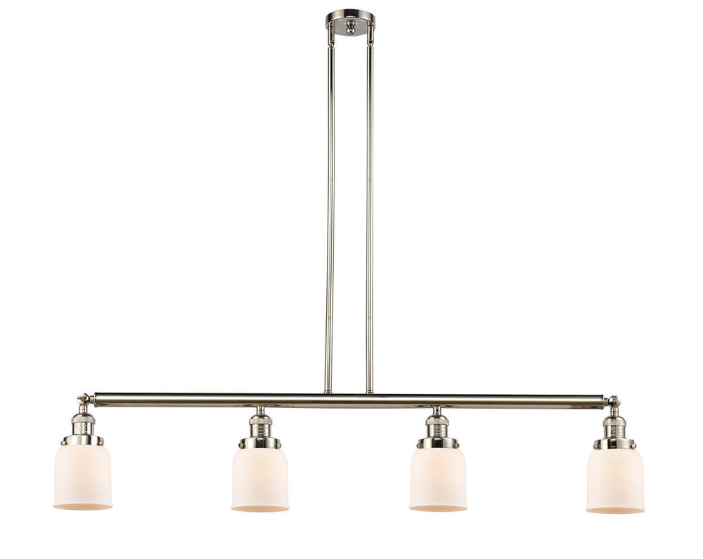 Bell - 4 Light - 50 inch - Polished Nickel - Stem Hung - Island Light