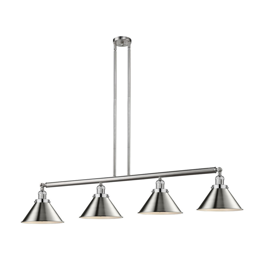 Briarcliff - 4 Light - 55 inch - Brushed Satin Nickel - Stem Hung - Island Light