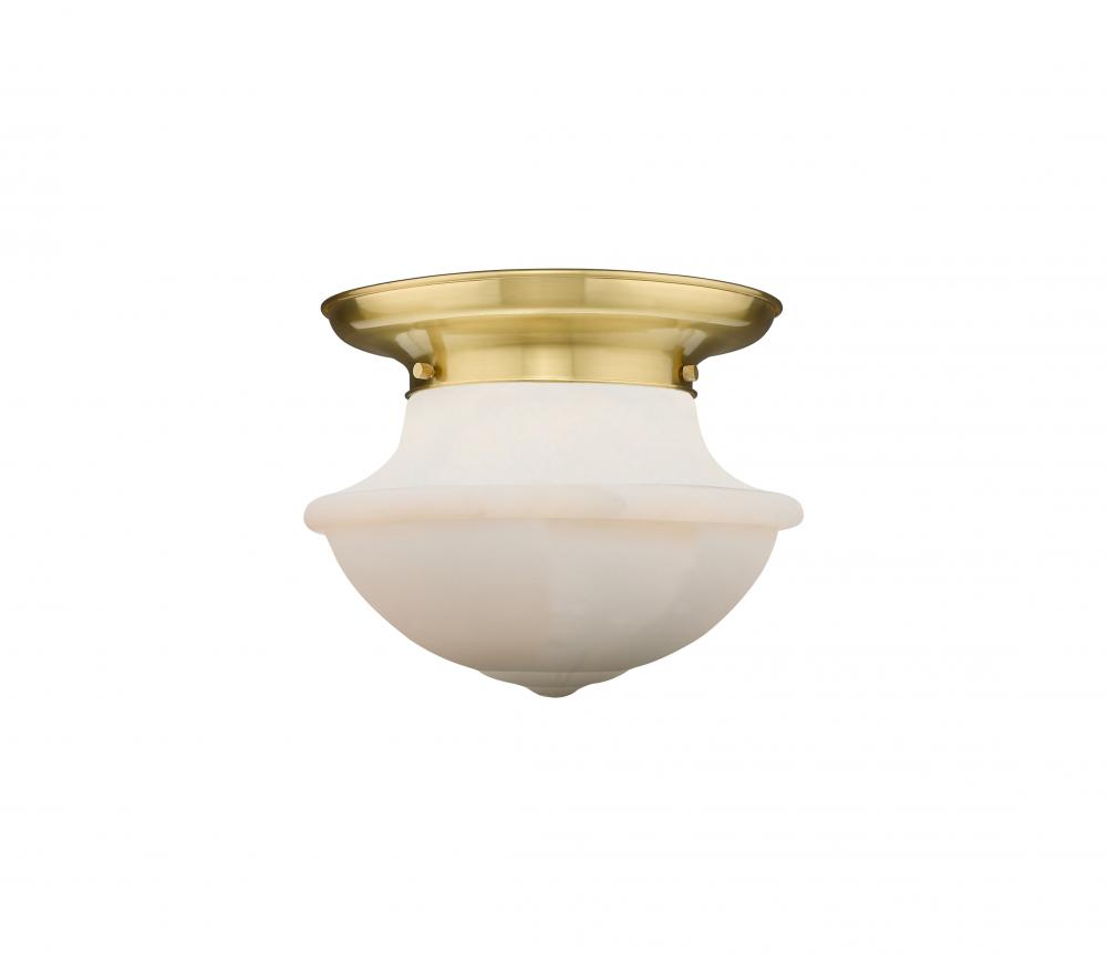 Oxford - 1 Light - 14 inch - Satin Gold - Flush Mount