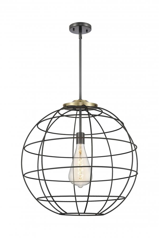 Lake Placid - 1 Light - 22 inch - Black Antique Brass - Pendant