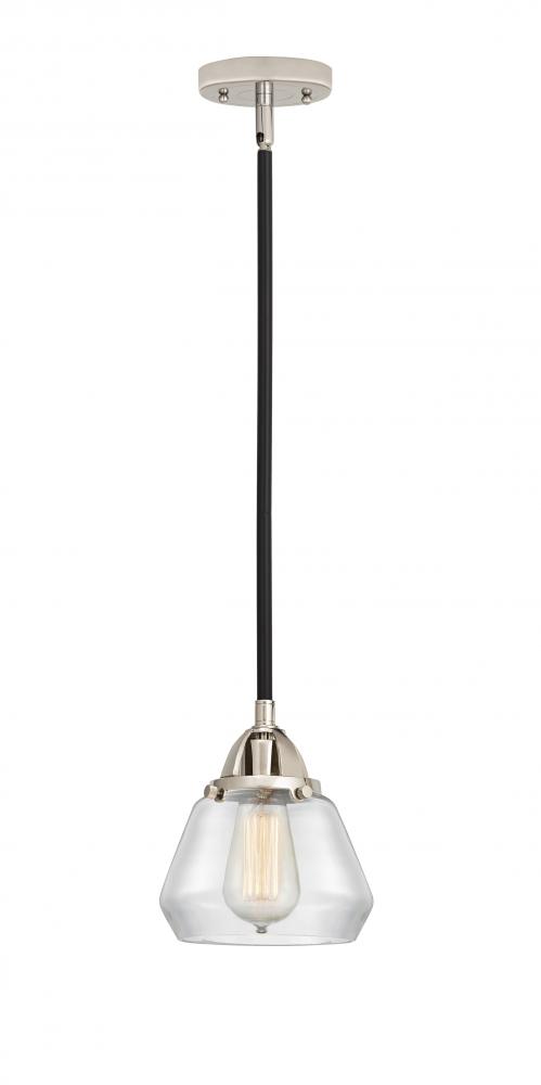 Fulton - 1 Light - 7 inch - Black Polished Nickel - Cord hung - Mini Pendant