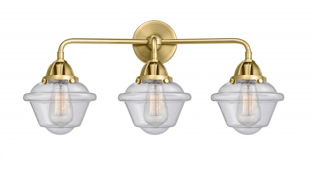 Oxford - 3 Light - 26 inch - Satin Gold - Bath Vanity Light