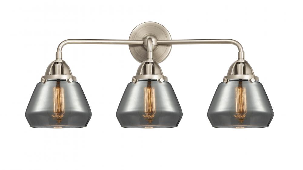 Fulton - 3 Light - 25 inch - Brushed Satin Nickel - Bath Vanity Light