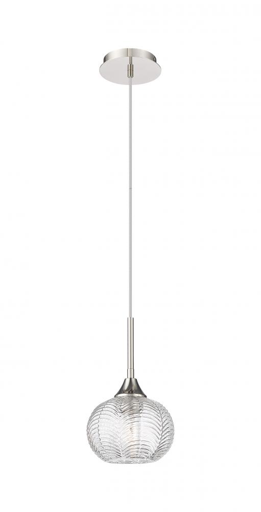 Berkshire - 1 Light - 7 inch - Polished Nickel - Cord Hung - Pendant