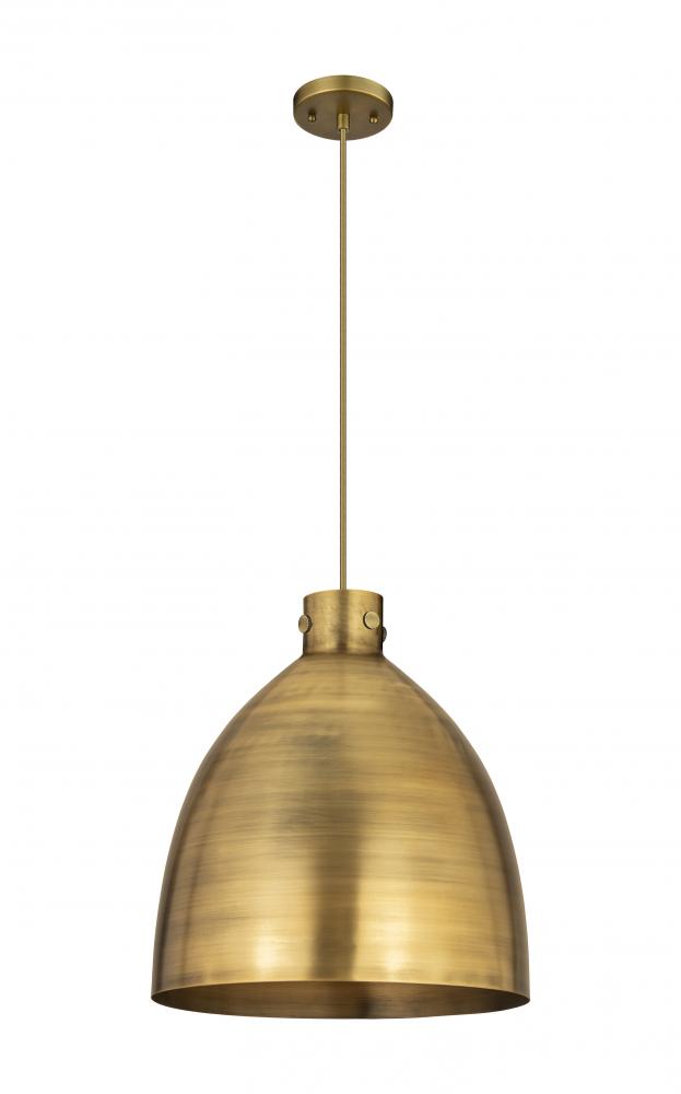 Newton Sphere - 1 Light - 18 inch - Brushed Brass - Cord hung - Pendant