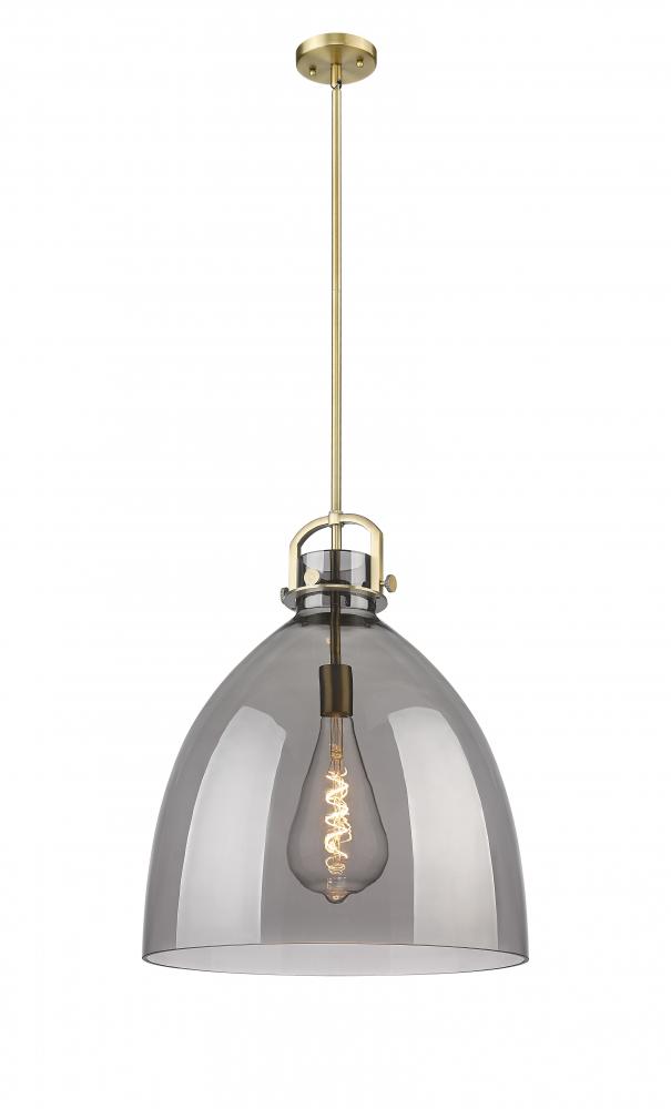 Newton Bell - 1 Light - 18 inch - Brushed Brass - Pendant