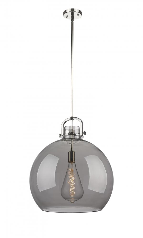 Newton Sphere - 1 Light - 18 inch - Polished Nickel - Pendant