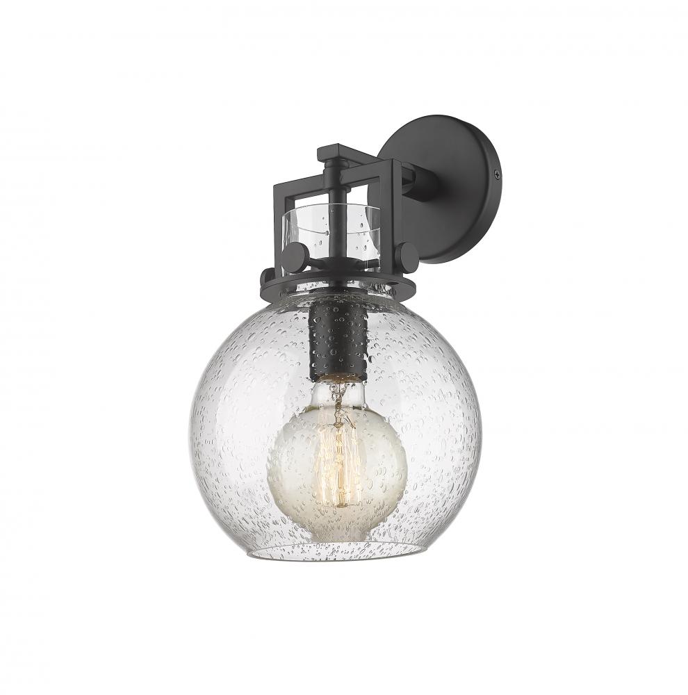 Newton Sphere - 1 Light - 8 inch - Matte Black - Sconce